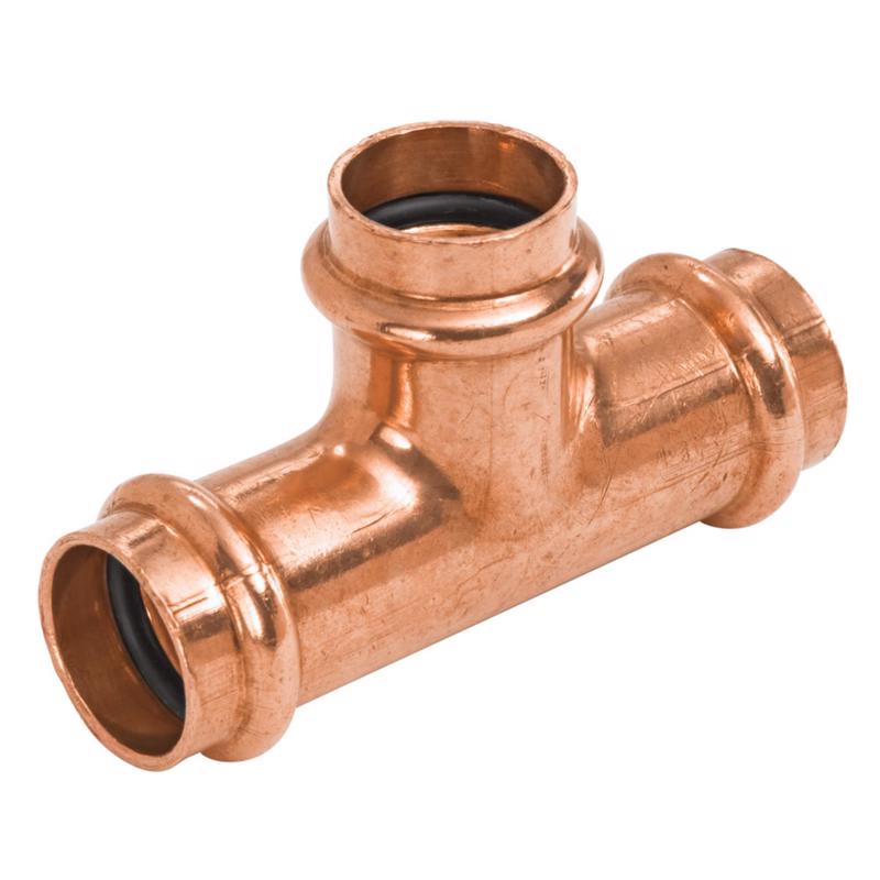 Nibco 9099755PCU 1 in. Press X 3/4 in. D Press Wrought Copper Tee