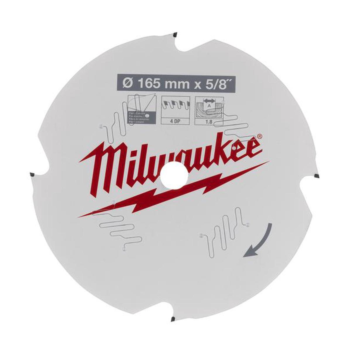 Milwaukee for hand-held circular saws circular saw blade 165/15.87 mm 4Z 4932493217