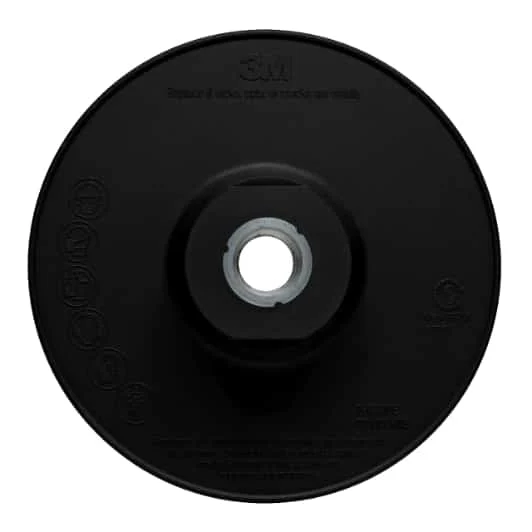 3M™ Disc Back-up Pad 11228, Ribbed, Hard, Black, 5 in, One Piece, 10 ea/Case