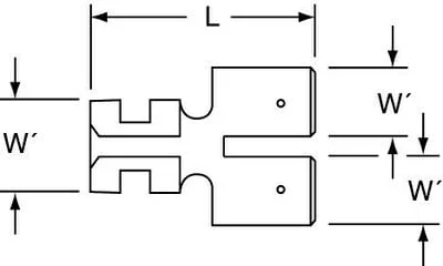 3M™ Non-Insulated Double Male-Female Disconnect Adapter, 7MMF-250, Max. Temp. 347 °F (175 °C)