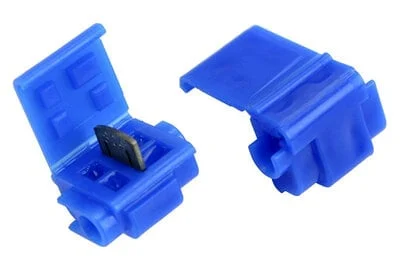 3M™ Scotchlok™ Electrical IDC 804-POUCH, Blue, 18-16 AWG (solid/stranded), 14 AWG (stranded), 25 per pouch, 250/case