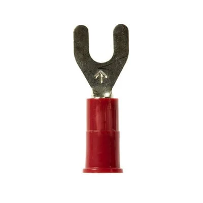 3M™ Scotchlok™ Fork MV18-6FX, Vinyl Insulated, 100/bottle, wider-tongue design for use on free-standing studs, 500/Case