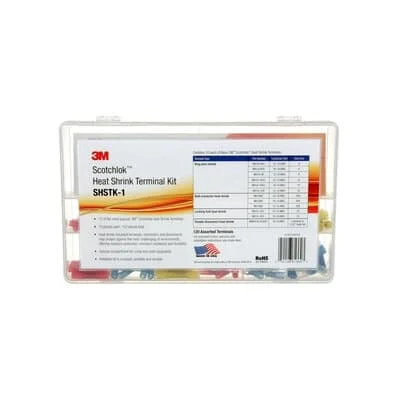 3M™ Scotchlok™ Heat Shrink Terminal Kit, SHSTK-1, 120 pieces, refillable kit is compact, portable and durable, 4 Kits/Case
