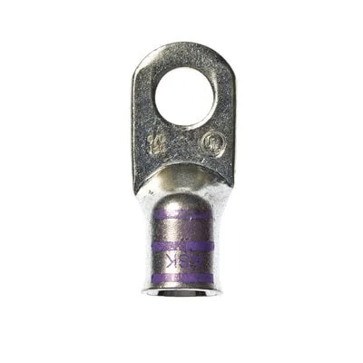 3M™ Scotchlok™ Large Gauge Ring Tongue MC4/0-12RX, Copper Non-Insulated Seamless, Stud Size 1/2, 60/Case