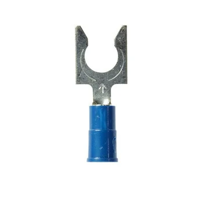 3M™ Scotchlok™ Locking Fork MV14-14FLX, Vinyl Insulated, 100/bottle, spring-like tongue firmly fits around the stud, 500/Case