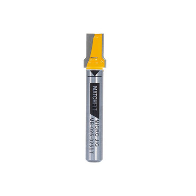 Microjig MATCHFIT Relief (1/4 Inch Straight) Router Bit (1/4 Inch Shank)
