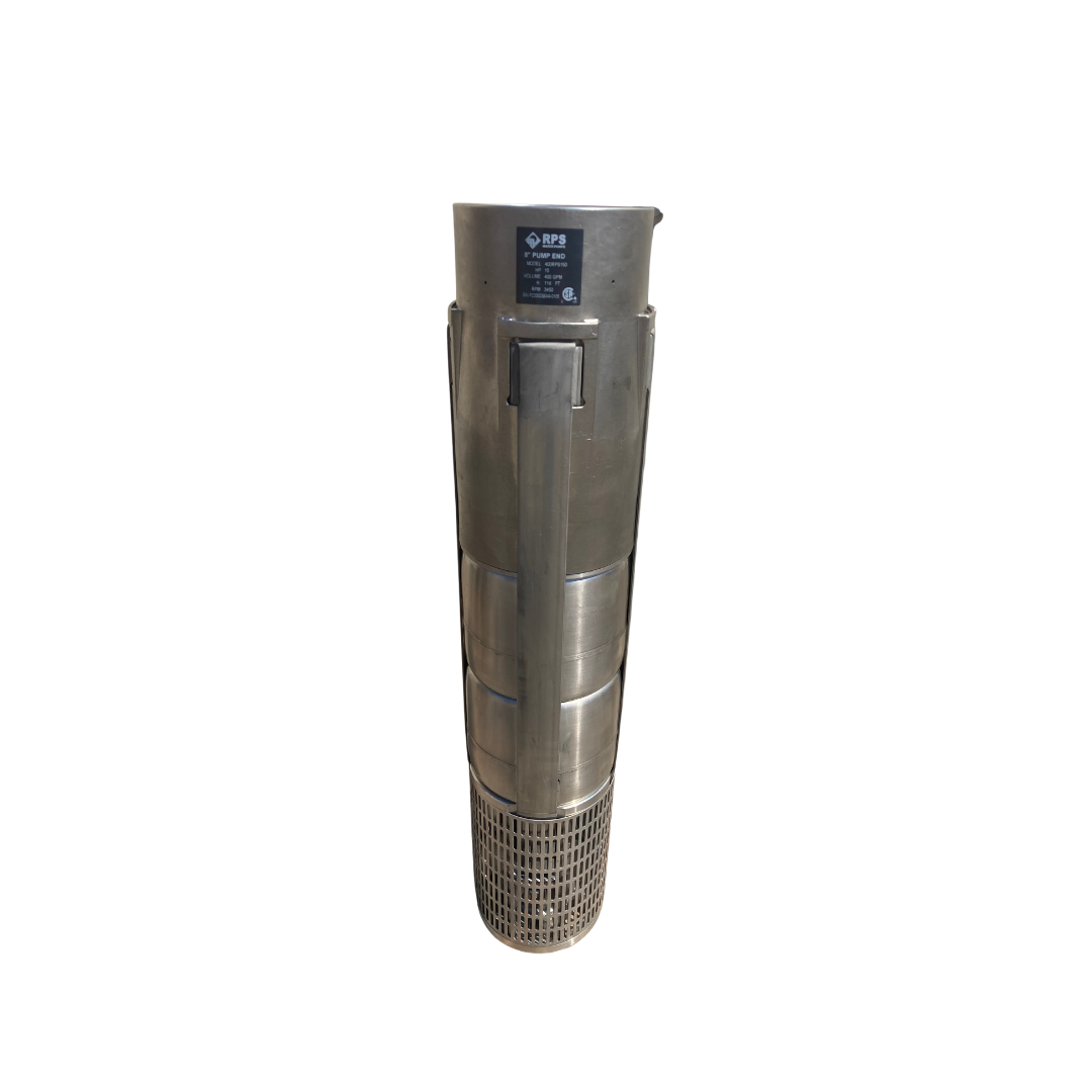 RPS Steel Pro 400RPS75-S 7" Submersible Pump End | Stainless Steel Impeller | 264-528 GPM