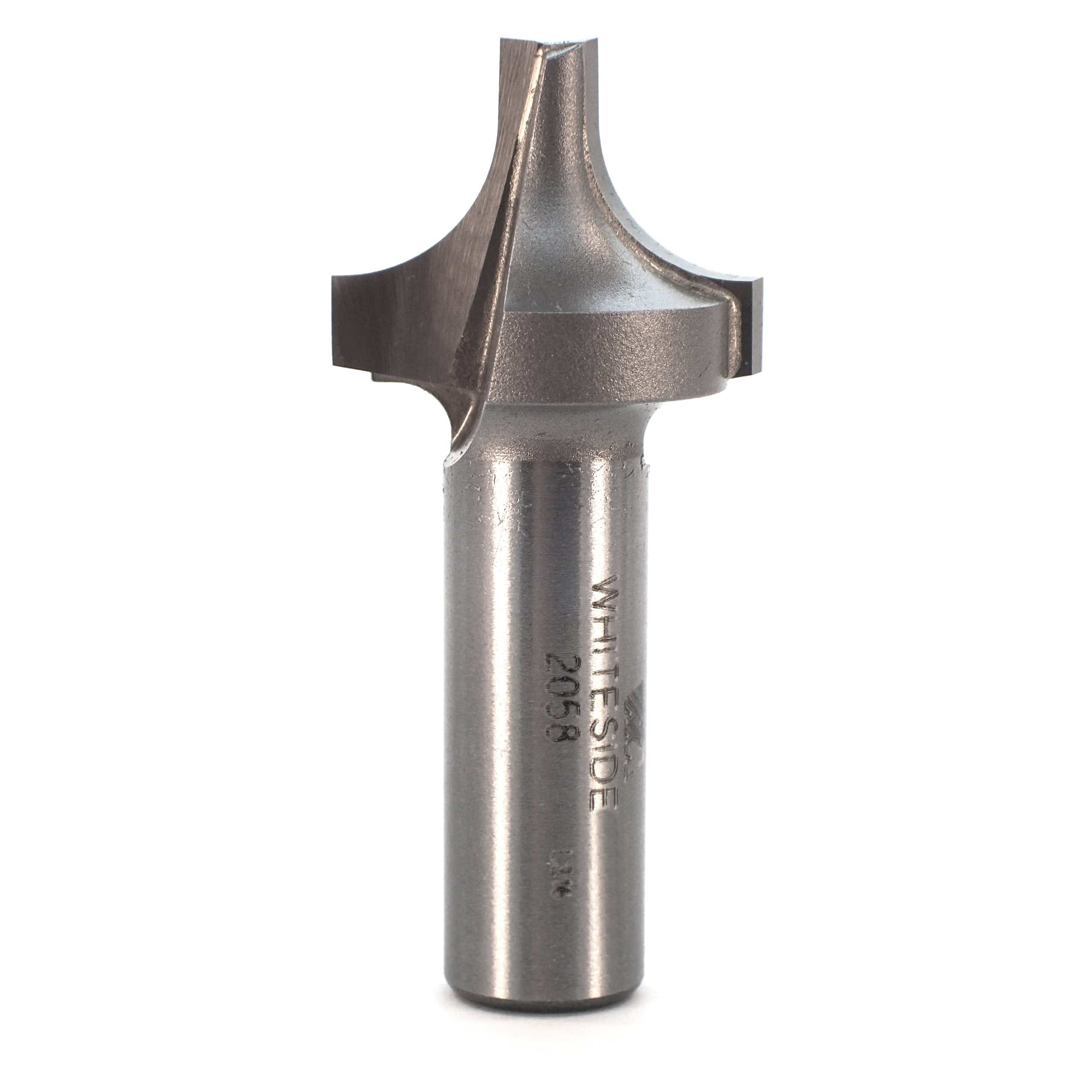 2058 Plunge Roundover Router Bit 1/2" SH X 3/8" R X 1" A X 1/4" B 9/16" C 2-1/4" OL