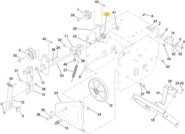 Toro OEM 120-3060 Snowblower Idler Arm Torsion Spring
