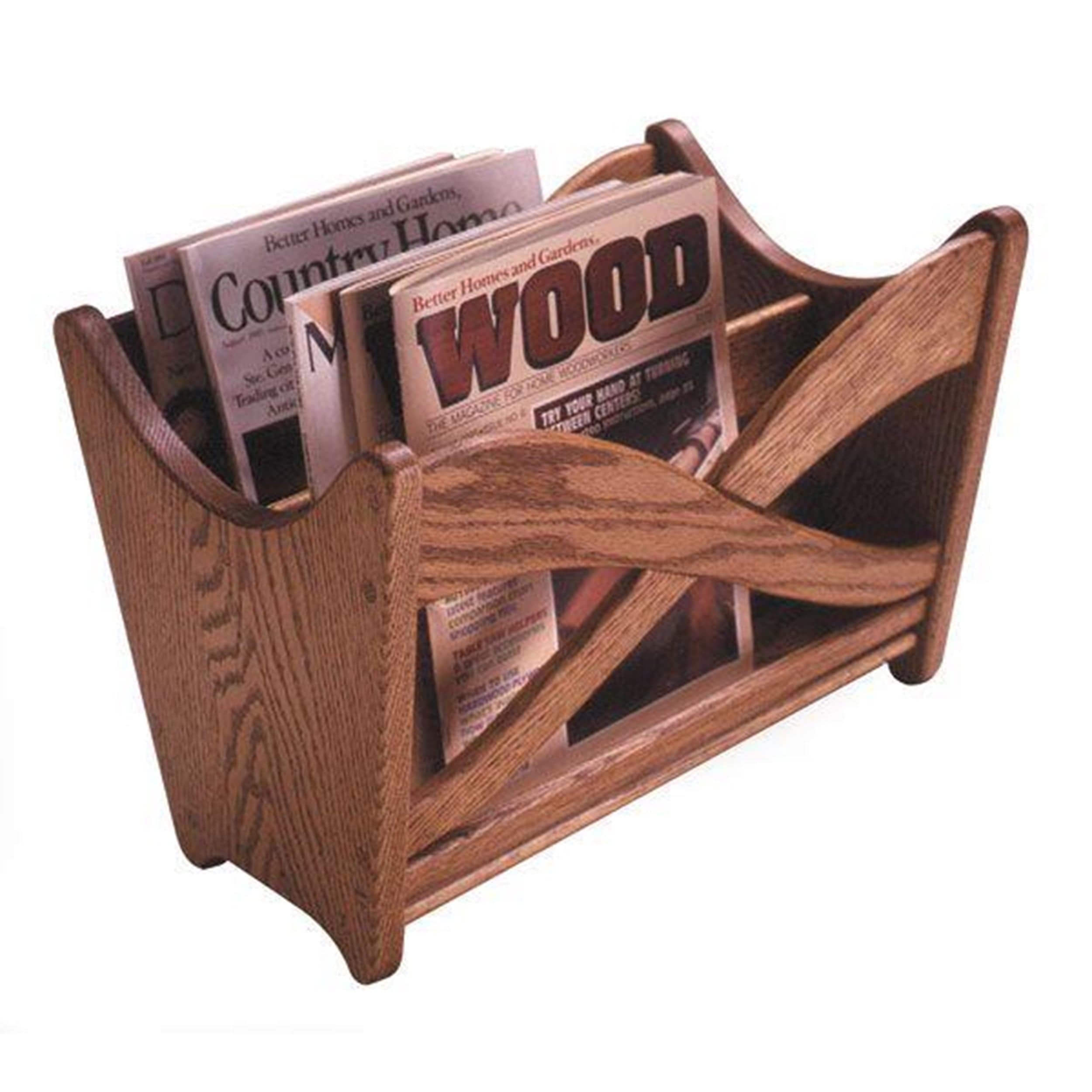 Downloadable Woodworking Project Plan to Build Magazine Rack