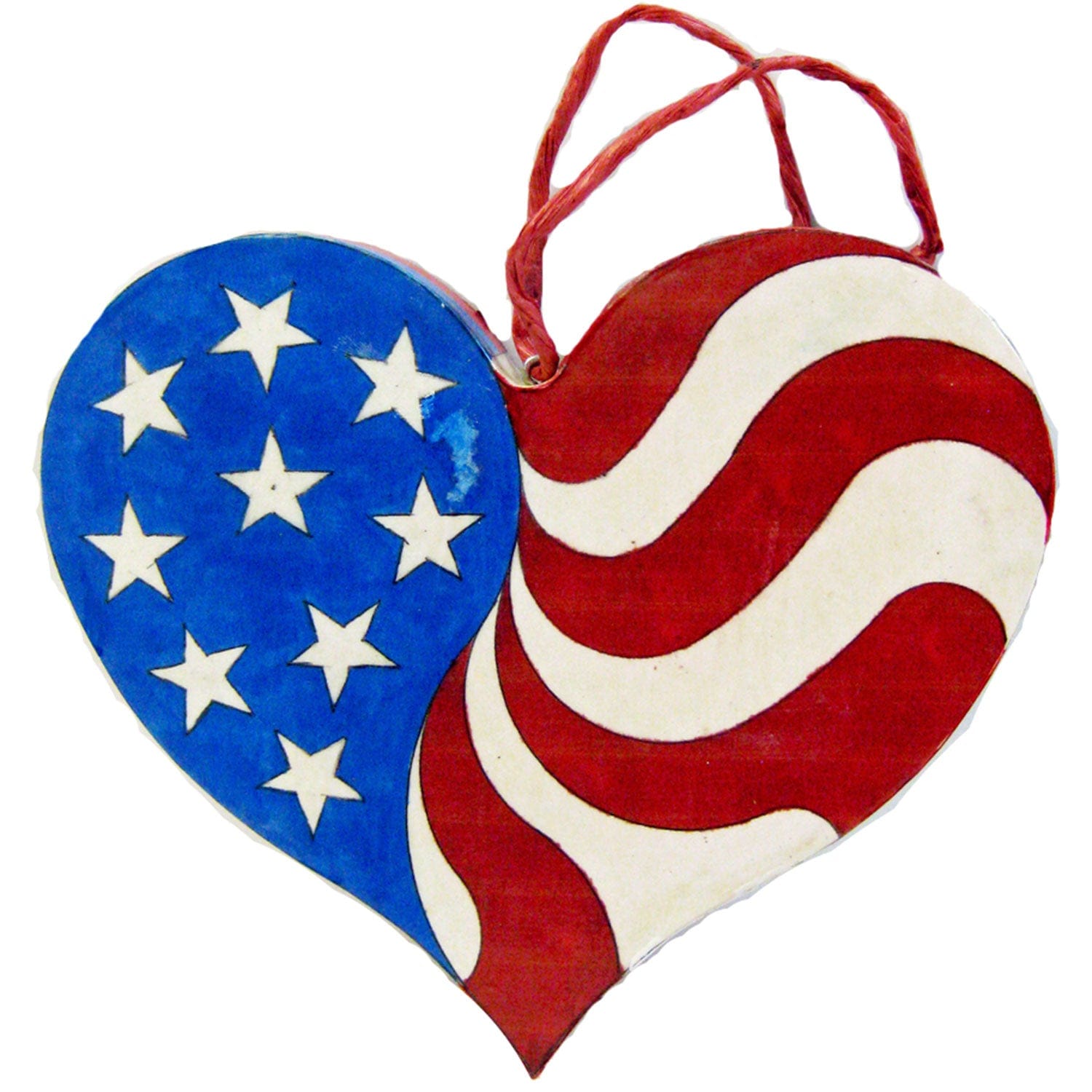 Woodworking Pattern and Picture - Patriotic Heart