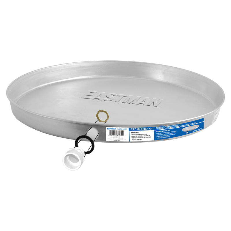 Eastman 60079 Aluminum Gas Water Heater Pan 24 in.