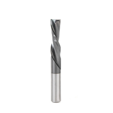Amana Tool 46420-DLC SC Diamond-Like Carbon (DLC) Coated Spiral Plunge 3/8 D x 1-1/4 CH x 3/8 SHK x 3 Inch Long 2 Flute Down-Cut Router Bit for Solid Wood