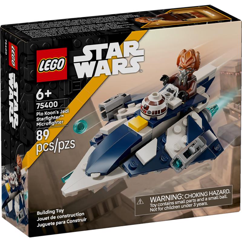 Lego 75400 Plo Koons Jedi Starfighter Microfighter Star Wars Building Set Multicolored 89 pc
