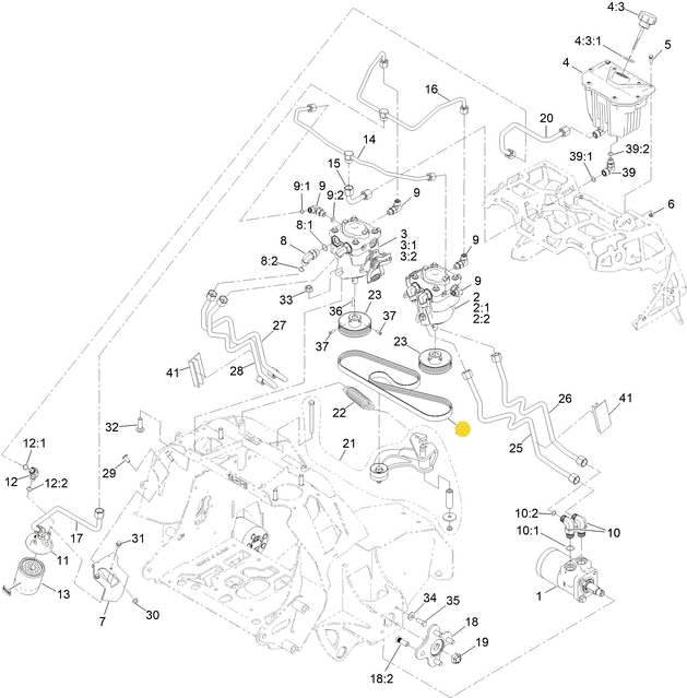 Toro OEM Hydro Drive Belt 146-4642 Fits Toro Current 32" and 36" HDM Grandstand Models 74532 and 74535.