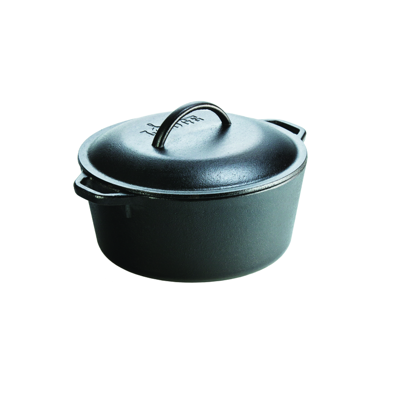 Lodge L8DOL3 Cast Iron Dutch Oven 10 in. 5 qt Black