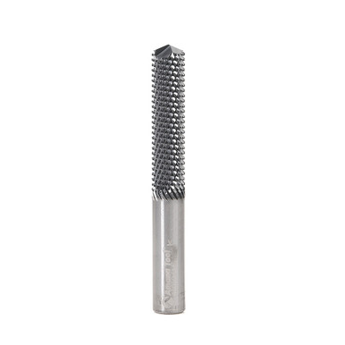 Amana Tool 48059-D High Performance Drill End 1/2 D x 2-1/8 CH x 1/2 SHK x 4 Inch Long SC Fiberglass and Composite Cutting AlTiN Coated Router Bit