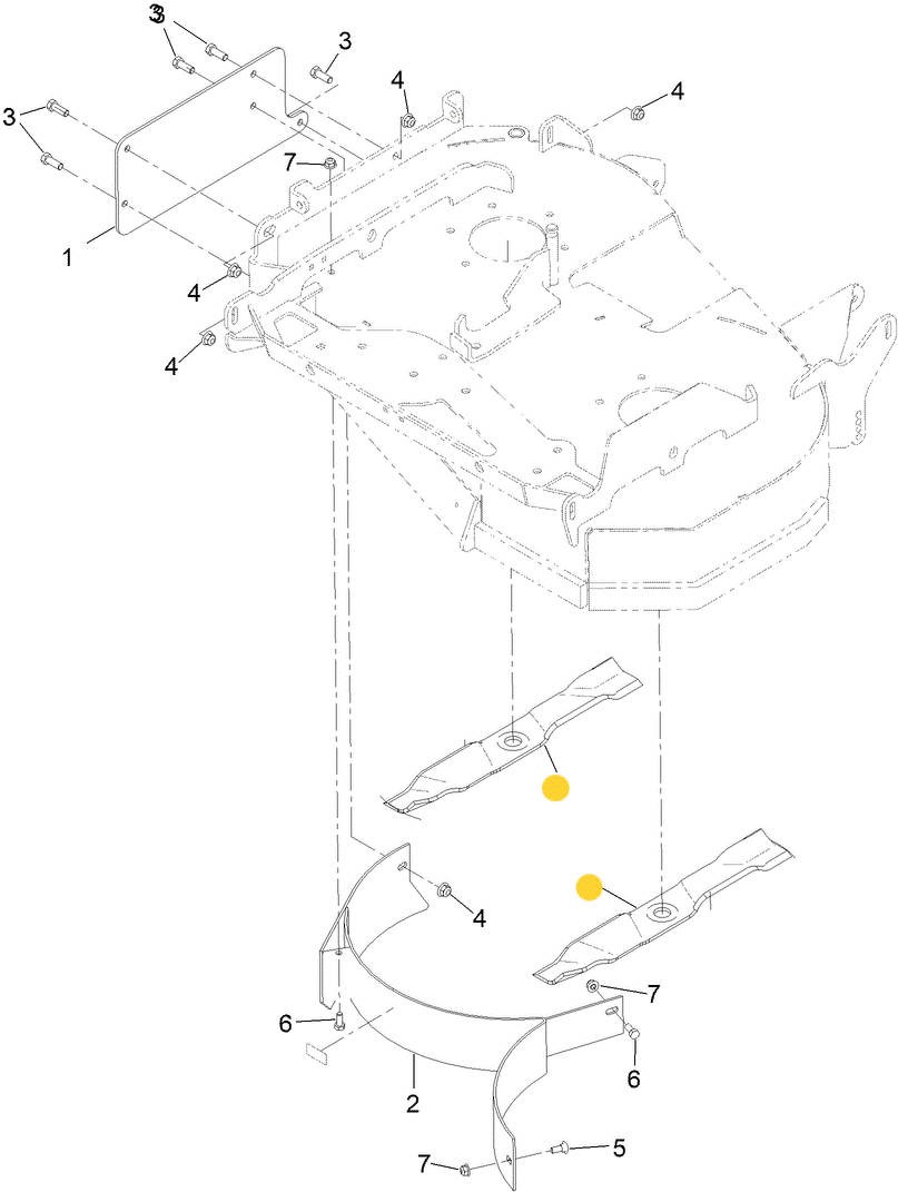 Toro OEM Recycler/Mulching Mower Blade 146-3410 fits Toro 36" Grandstand HDM series (ONLY MODEL 74535).