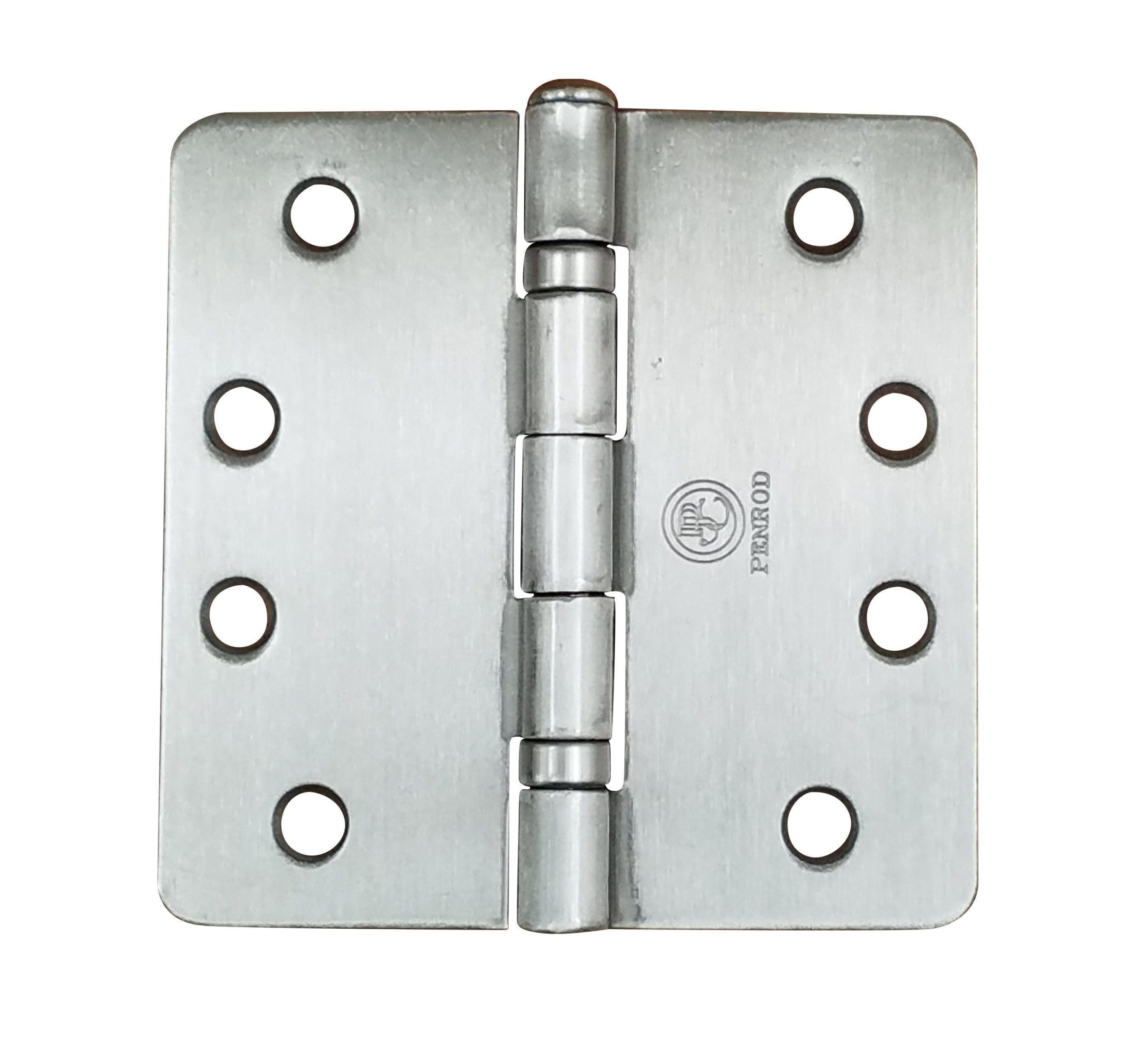 Ball Bearing Door Hinges - 4" With 1/4" Radius Corners - Template Timely Arch Hole Pattern - Multiple Finishes - 3 Pack