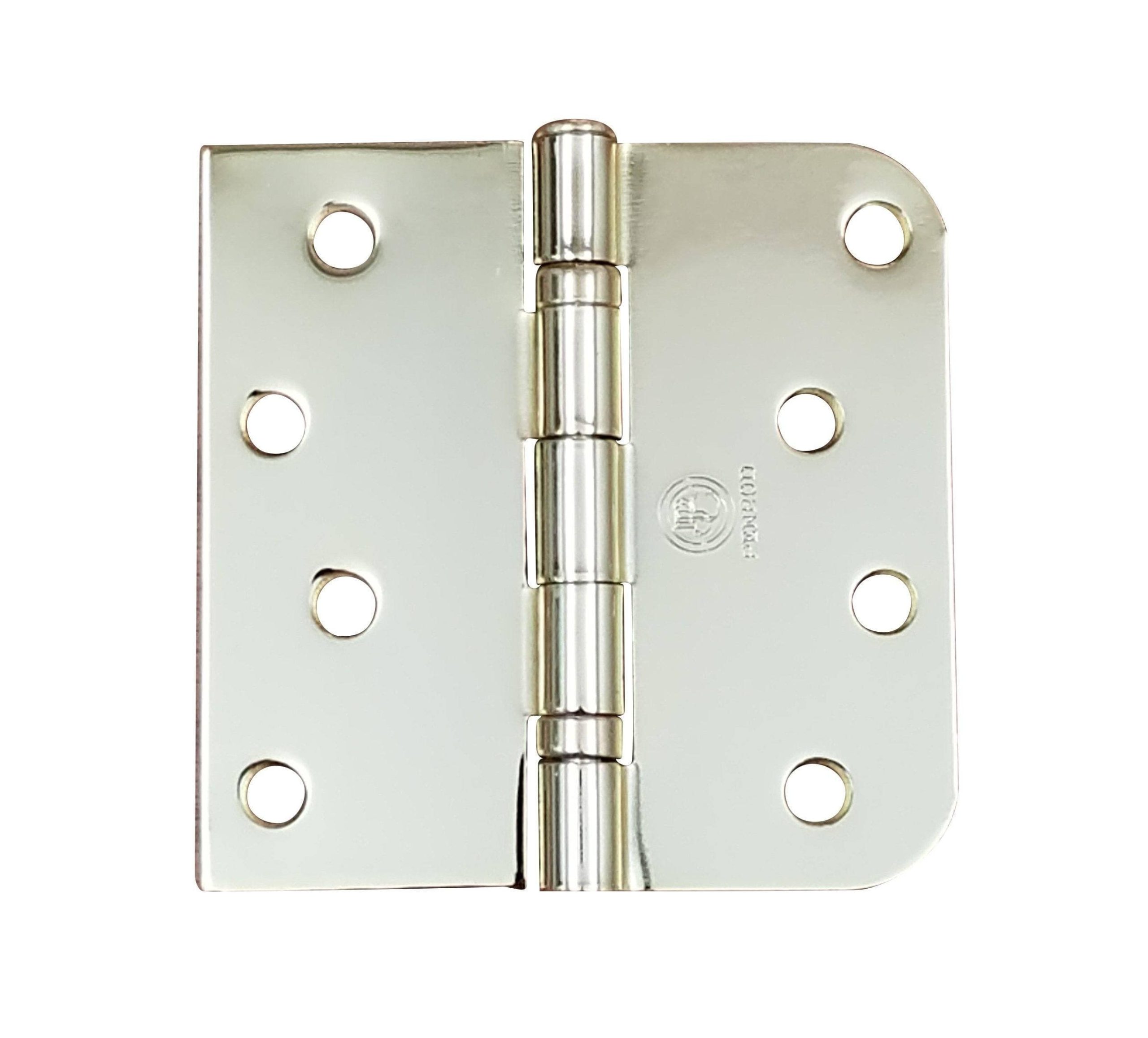 4" X 4" Ball Bearing Hinge Square Corner With 5/8" Radius Corner Polished Brass Finish - Sold As Pairs