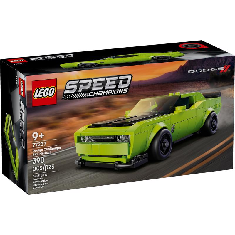 Lego 77237 Speed Champions Dodge Challenger SRT Hellcat Building Set Multicolored 390 pc