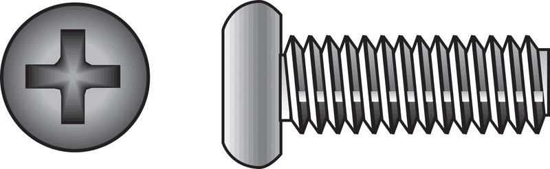 Hillman 0828478 No. 8-32 Ga. X 3/4 in. L Phillips Pan Head Stainless Steel Machine Screws 100 pk