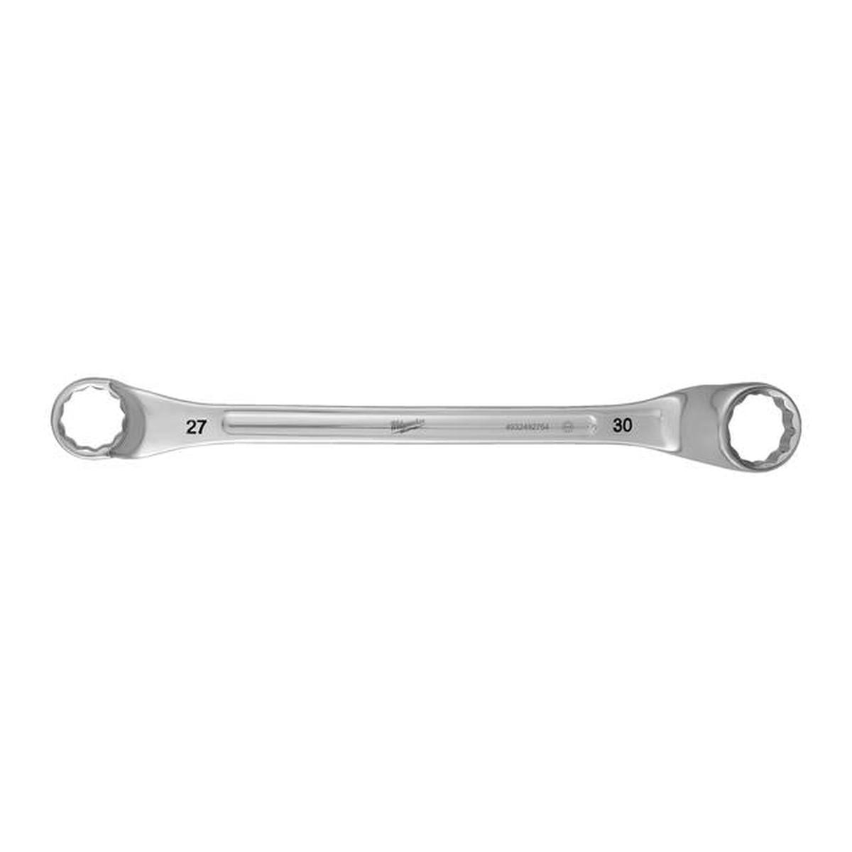 Milwaukee double ring spanner, cranked 27×30 mm 4932492754