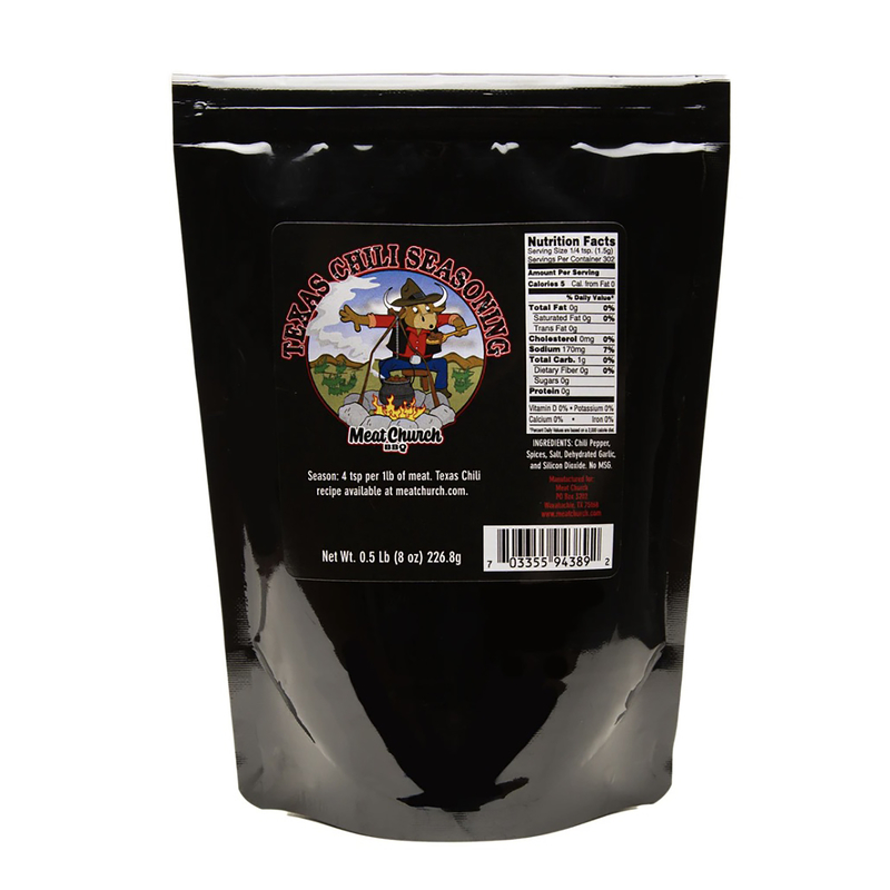 Meat Church 988031 Texas Chili Seasoning 8 oz