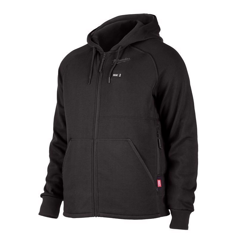 Milwaukee 306B-212X M12 XXL Long Sleeve Men's Full-Zip Heated Hoodie Kit Black