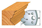 CMT 690.073 PROFILE KNIVES FOR INSERT SHAPER SYSTEM SP 1-37/64”x5/32” (40x4mm)