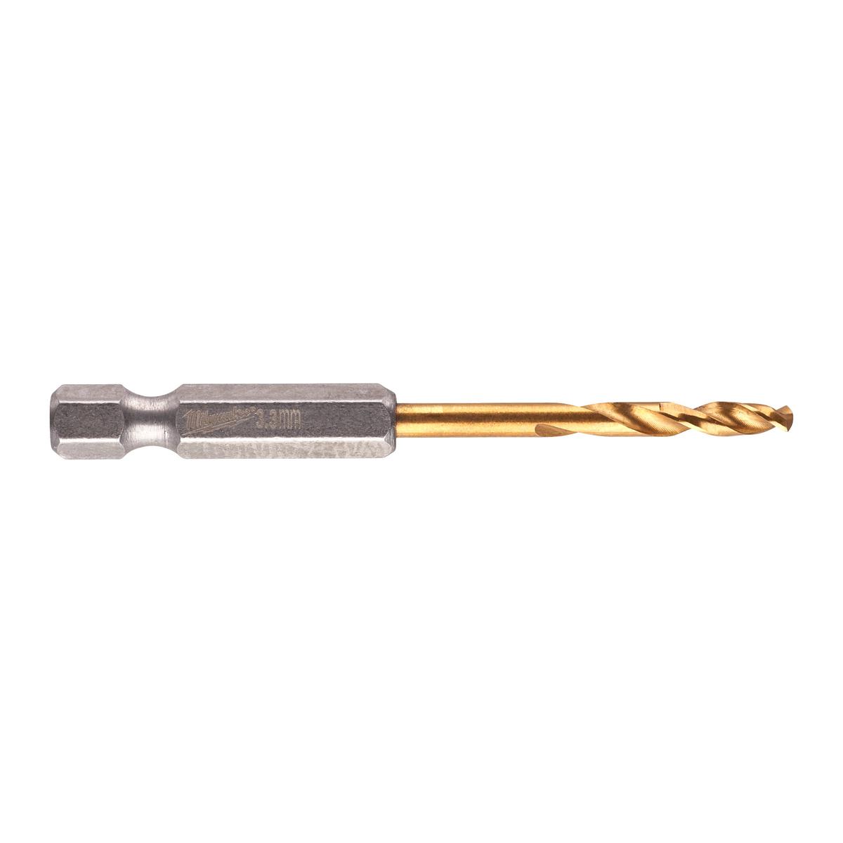 Milwaukee metal drill HSS-G TiN RED HEX 3.5x24mm SHOCKWAVE 4932471089