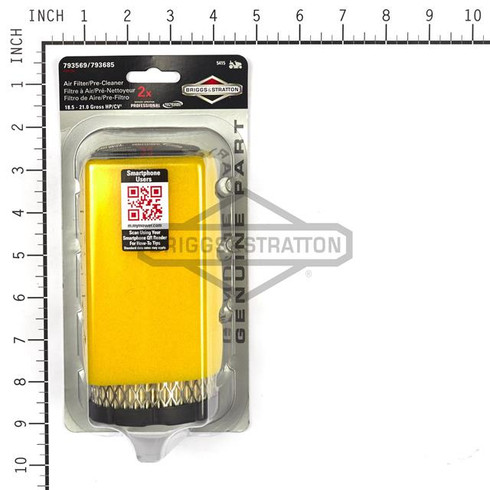 5415K Filter A/C W/PreC Briggs and Stratton Genuine OEM Part