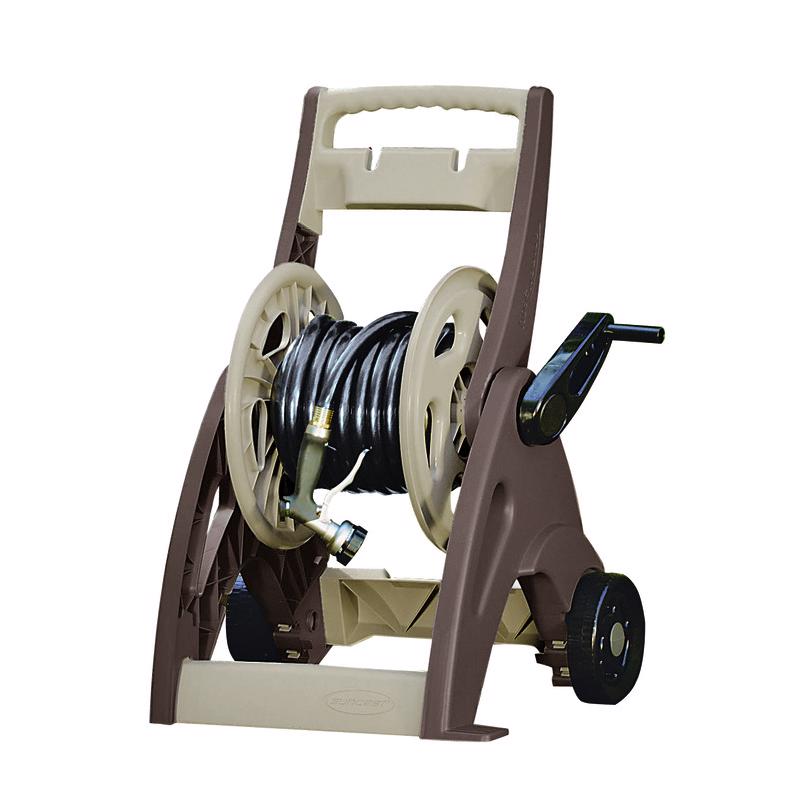 Suncast CPLJNF175B Hosemobile 175 ft. Beige Retractable Wheeled Hose Reel Cart