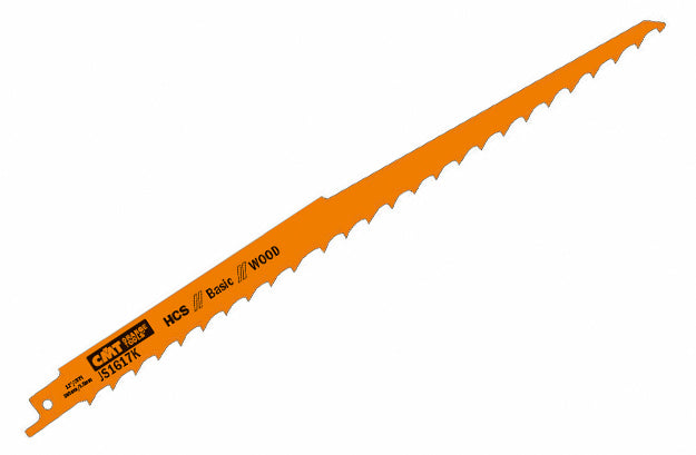 CMT JS1617K-5 RECIPROCATING SAW BLADES for WOOD (HCS) 12”x 3TPI (5-PCS.)
