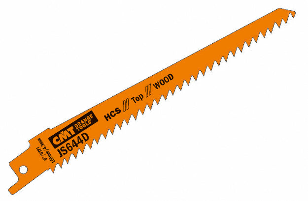 CMT JS644D-5 RECIPROCATING SAW BLADES for WOOD (HCS) 6”x 6TPI (5-PCS.)