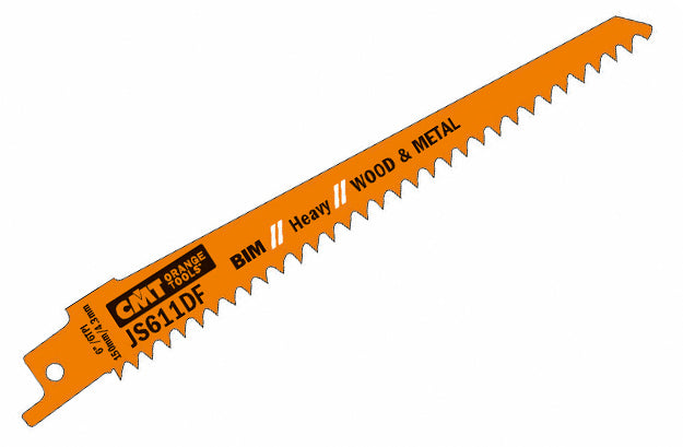 CMT JS611DF-5 RECIPROCATING SAW BLADES for WOOD&METAL (BIM) 6”x 6TPI (5-PCS.)