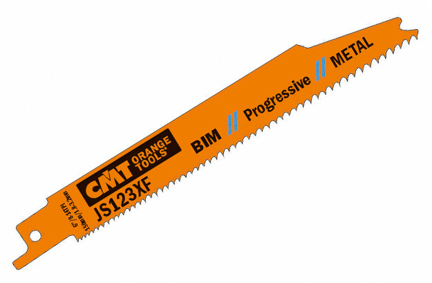CMT JS123XF-5 RECIPROCATING SAW BLADES for METAL (BIM) 6”x 8-14TPI (5-PCS.)