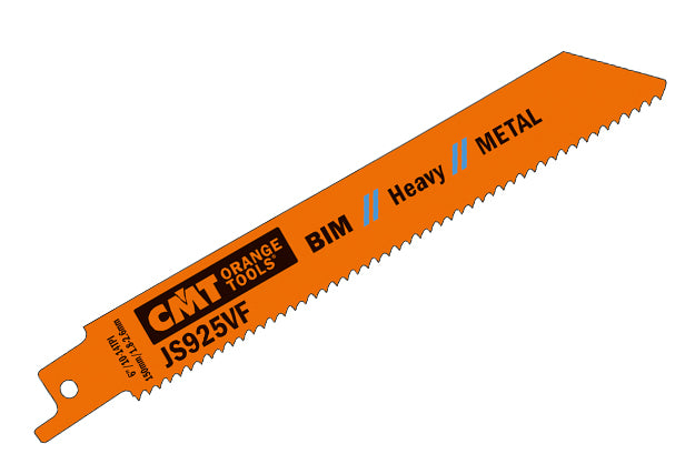 CMT JS925VF-5 RECIPROCATING SAW BLADES for /METAL (BIM) 6”x 10-14TPI (5-PCS.)