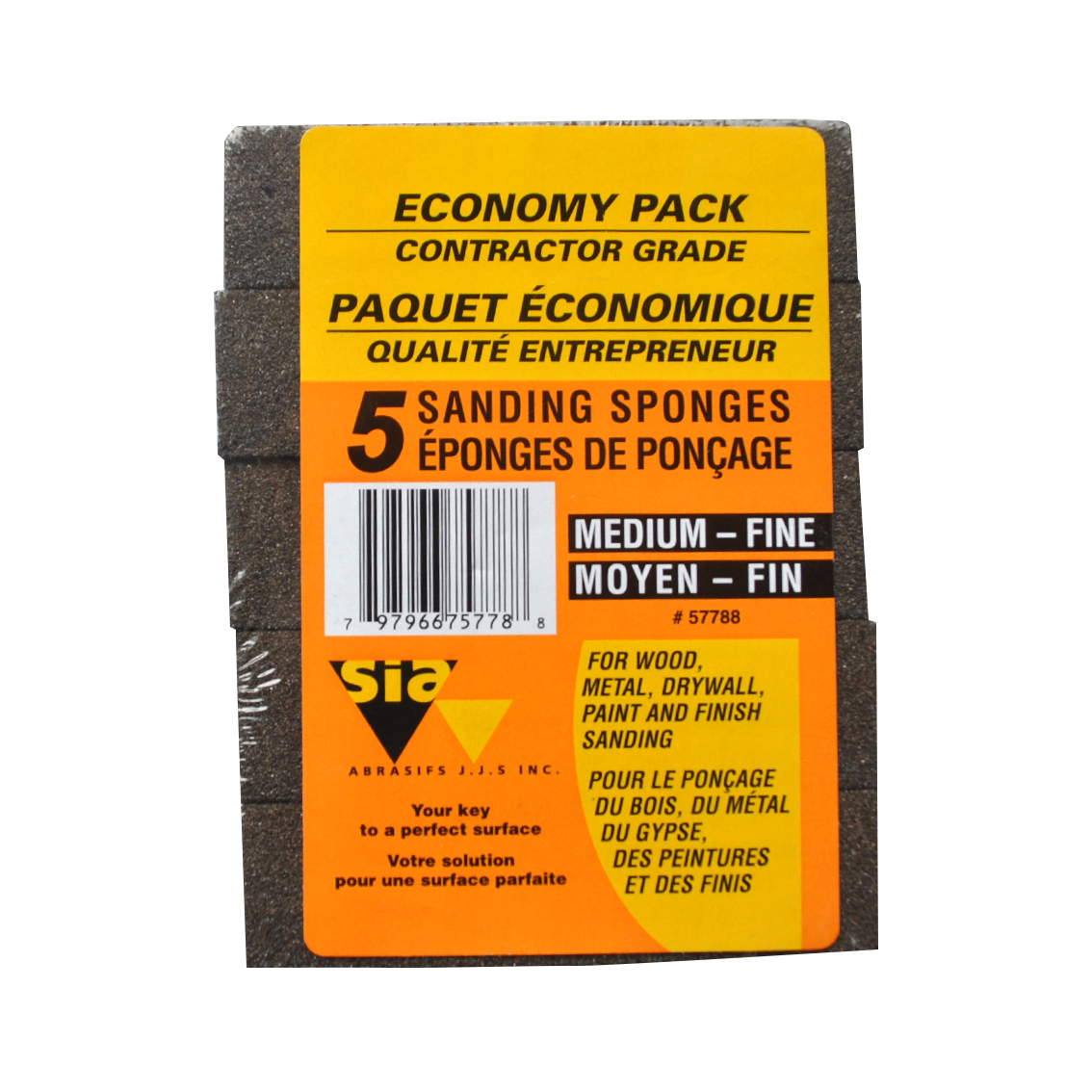 SIA SANDING SPONGES MEDIUM FINE GRIT 5PK