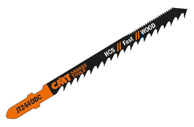 CMT JT244DDC-5 JIG SAW BLADES WOOD/COARSE CURVE DUO CUT (HCS) 4”x 6TPI (5-PCS.)