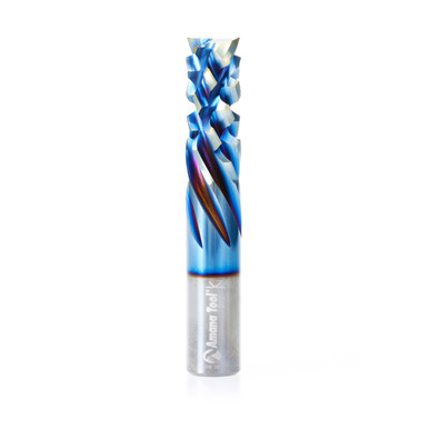 Amana Tool 59176-PLX CNC Solid Carbide Platinum PLX Coated Compression Spiral 1/2 D x 1-1/4 CH x 1/2 SHK x 3 Inch Long 2+6 Flute Router Bit