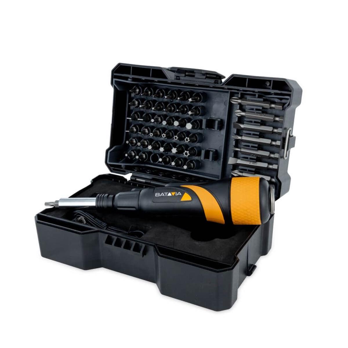 Maxxgrip 3.6V Cordless Screwdriver44-Piece Bit Set & Storage Case