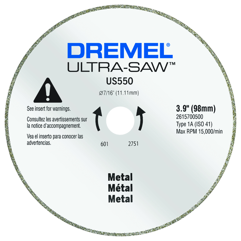 Dremel US550-01 Ultra-Saw 3.9 in. Diamond Grit Metal Blade 1 pk