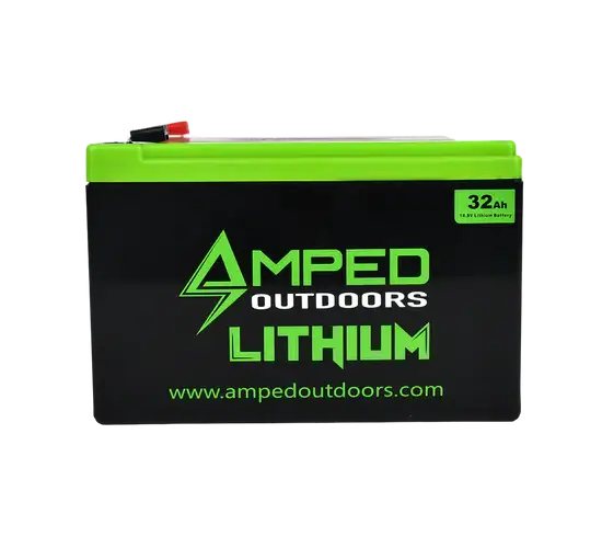 Amped Outdoors 32Ah Lithium Battery (14.8V NMC) with Charger