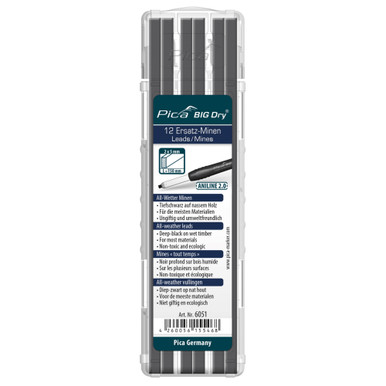 Pica 6051 Big-Dry Refill-Set Aniline 2.0 (12 Leads/Pack)