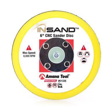 Amana Tool 61336-PAD-6 Replacement 6 Inch Pad for In-Sand CNC Sander 61336