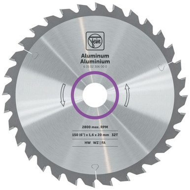 FEIN 63502306000 6 Inch Circular saw blade for aluminum/non-ferrous metals