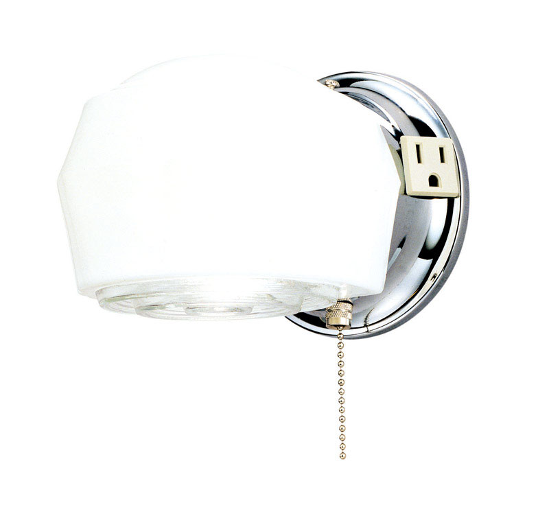 Westinghouse 6640200 1-Light Chrome White Wall Sconce