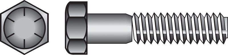 Hillman 220217 1/2 in. D X 1 in. L Heat Treated Steel Hex Head Cap Screw 50 pk