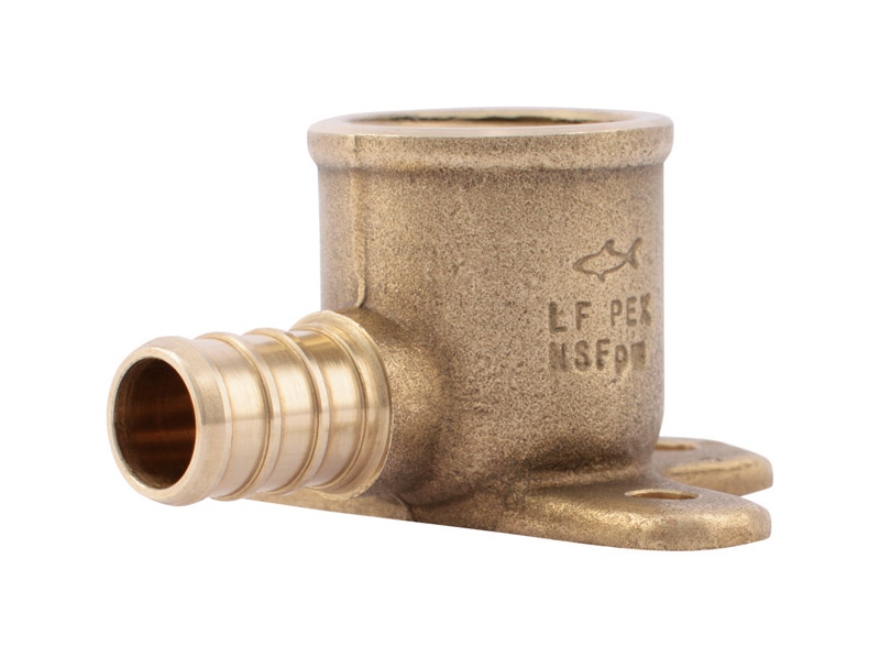 Sharkbite UC334LFA 1/2 in. Barb X 1/2 in. D FPT Brass Drop Ear Elbow